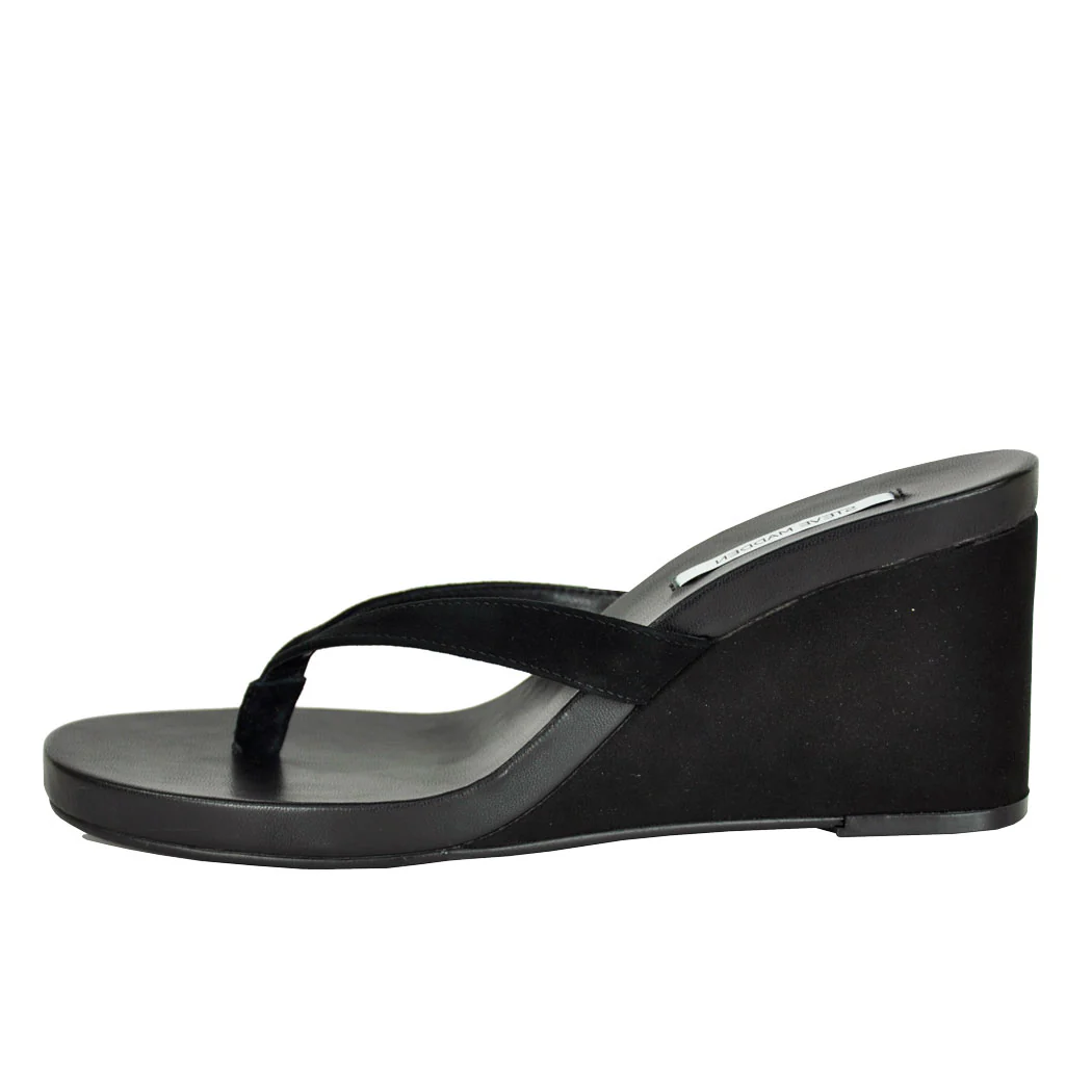 Playing Suede Wedge Thong - Image 4