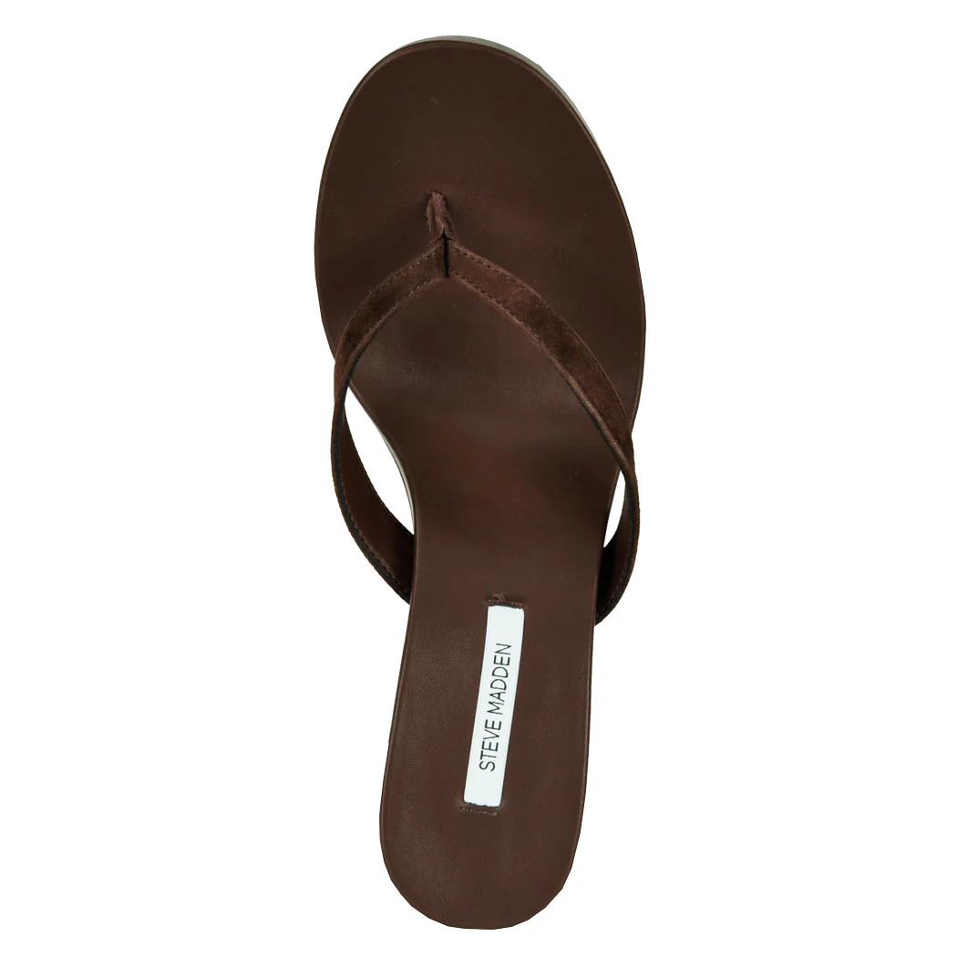 Playing Suede Wedge Thong - Image 3
