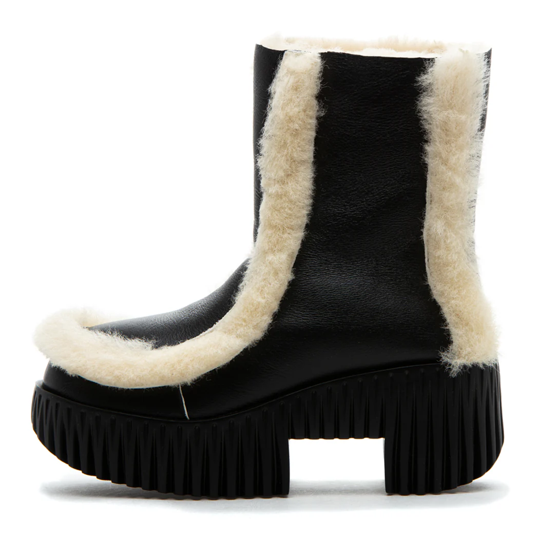 Plia-Fero Leather Shearling Boot - Image 4