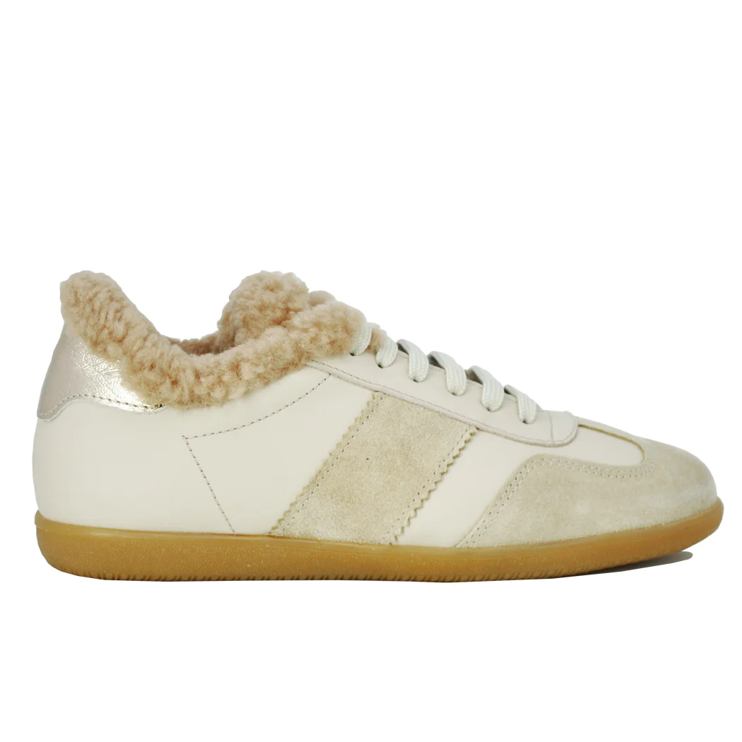 Quartz Shearling Leather Lace Up Sneaker - Image 2