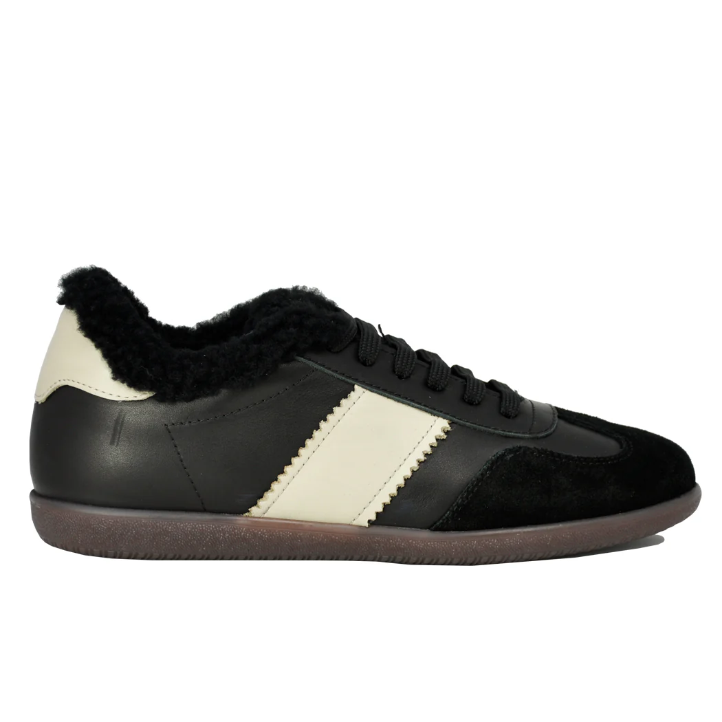 Quartz Shearling Leather Lace Up Sneaker - Image 2