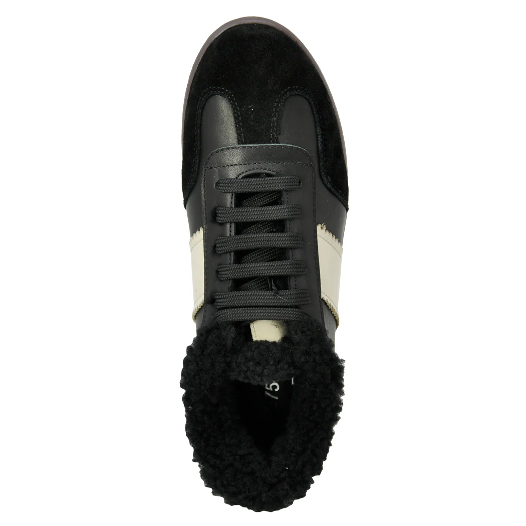 Quartz Shearling Leather Lace Up Sneaker - Image 3