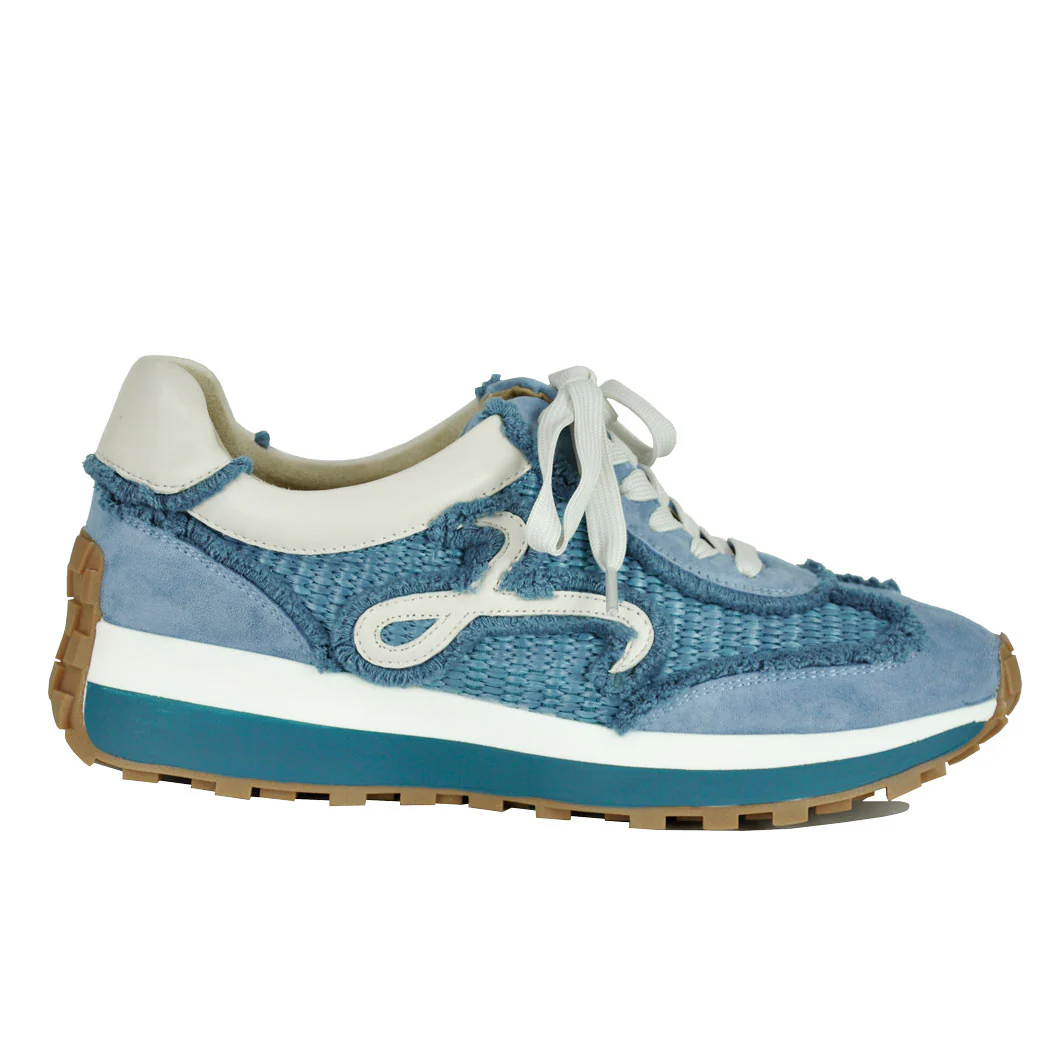 Quiton Raffia Ripped Tie Sneaker - Image 2