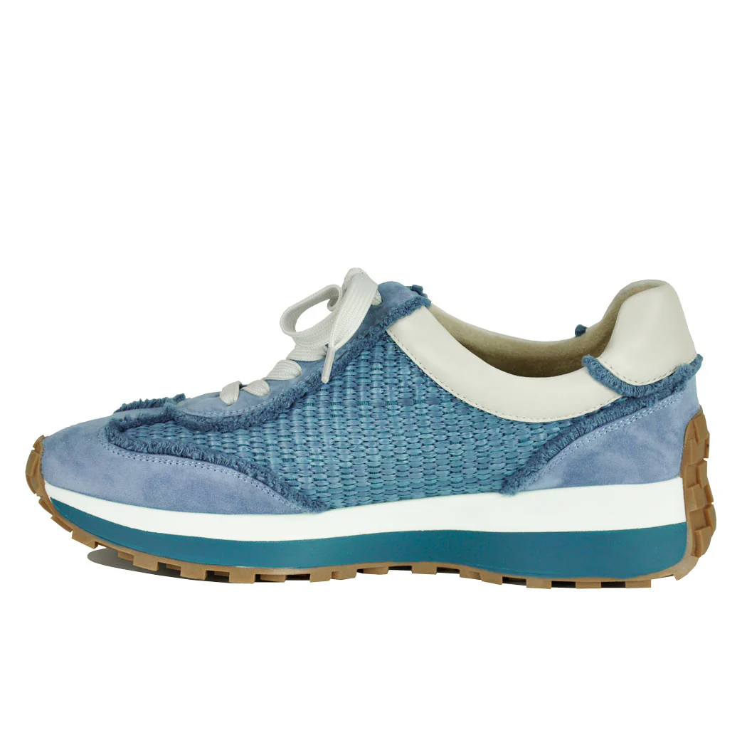 Quiton Raffia Ripped Tie Sneaker - Image 4