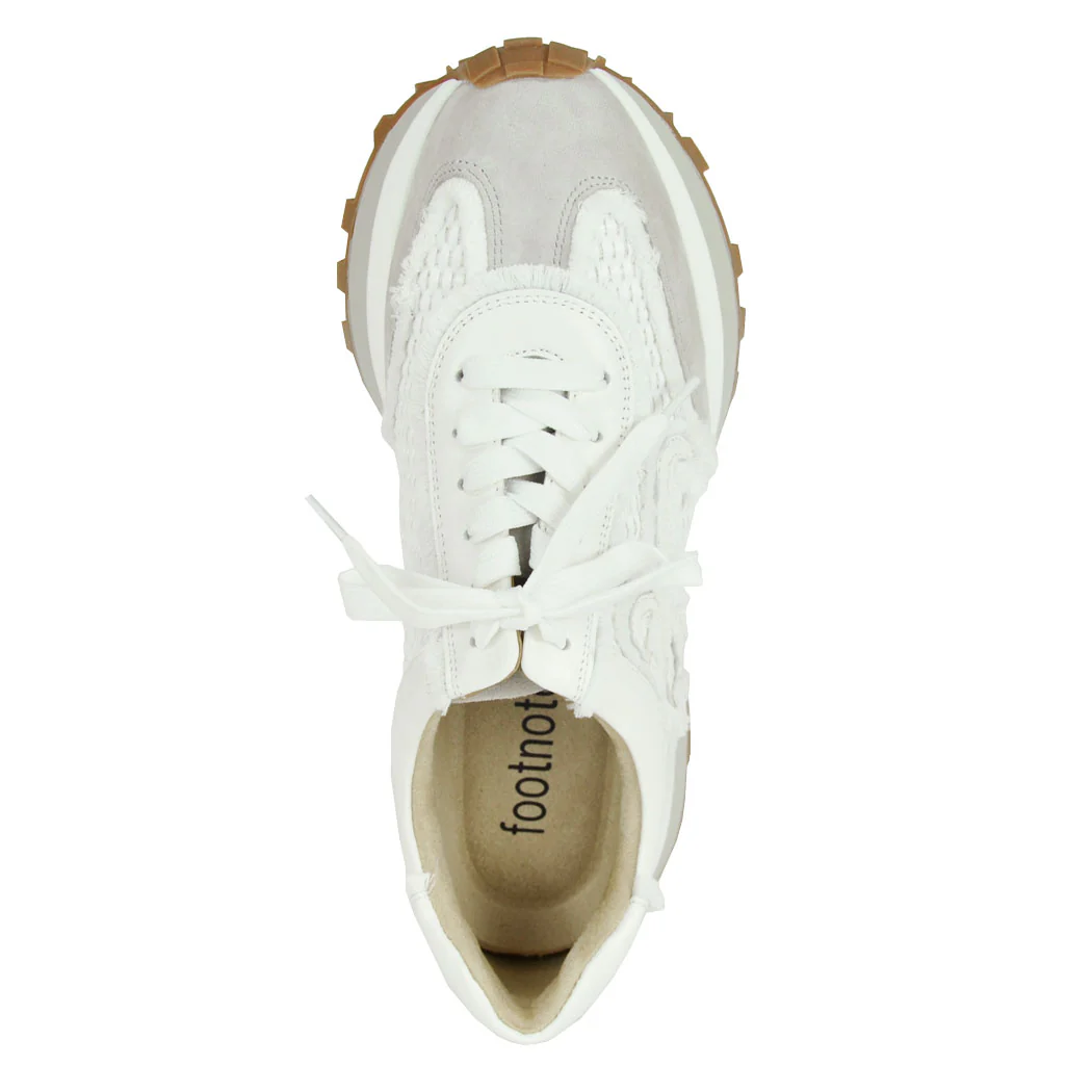 Quiton Raffia Ripped Tie Sneaker - Image 3