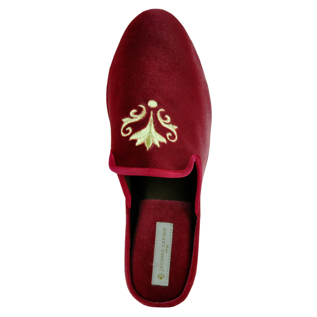 Royalty Velvet Crest Slipper - Image 3