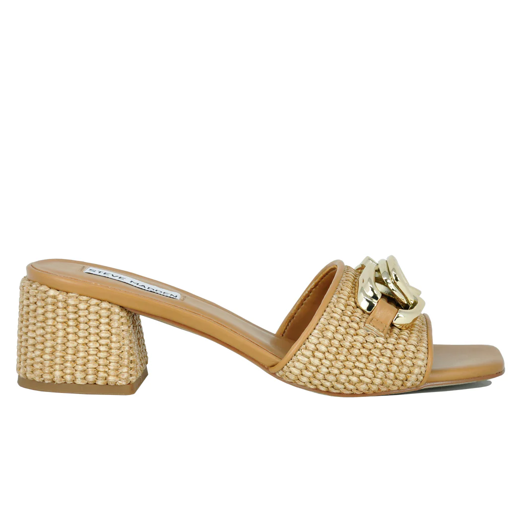 Santana Raffia Heel Slide - Image 2