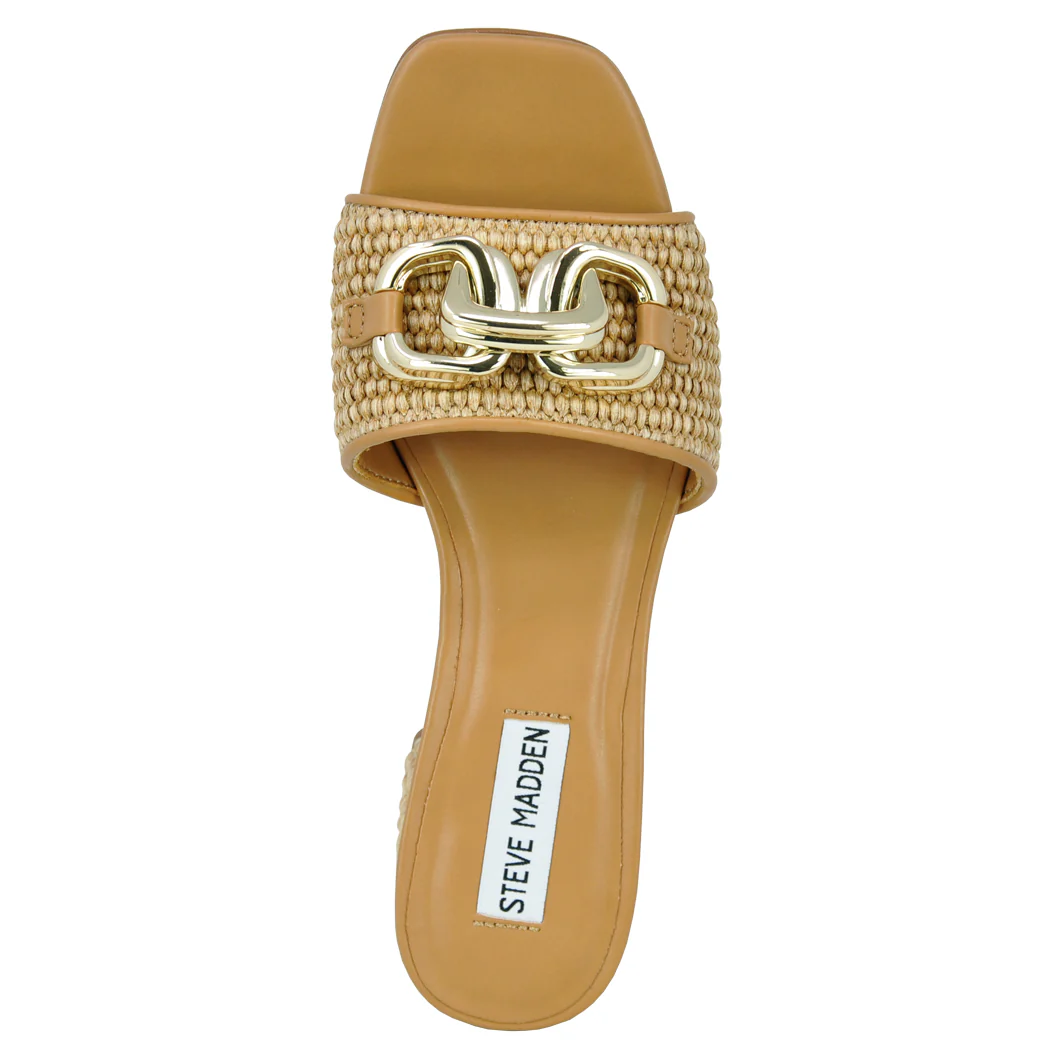 Santana Raffia Heel Slide - Image 3
