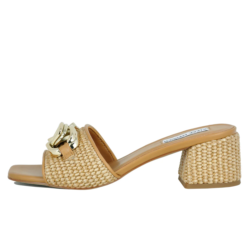 Santana Raffia Heel Slide - Image 4