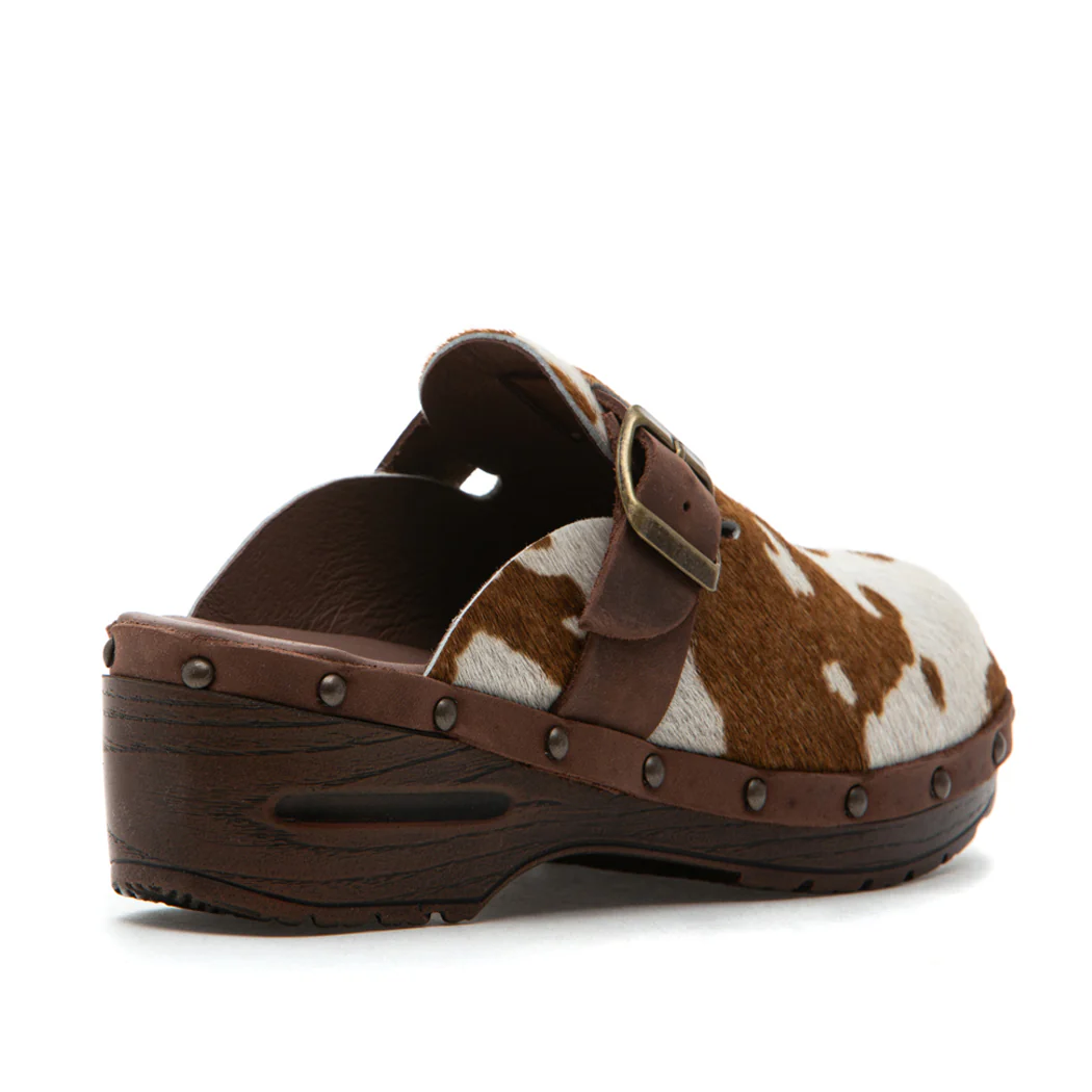 Savett Cow Wood Clog - Image 3