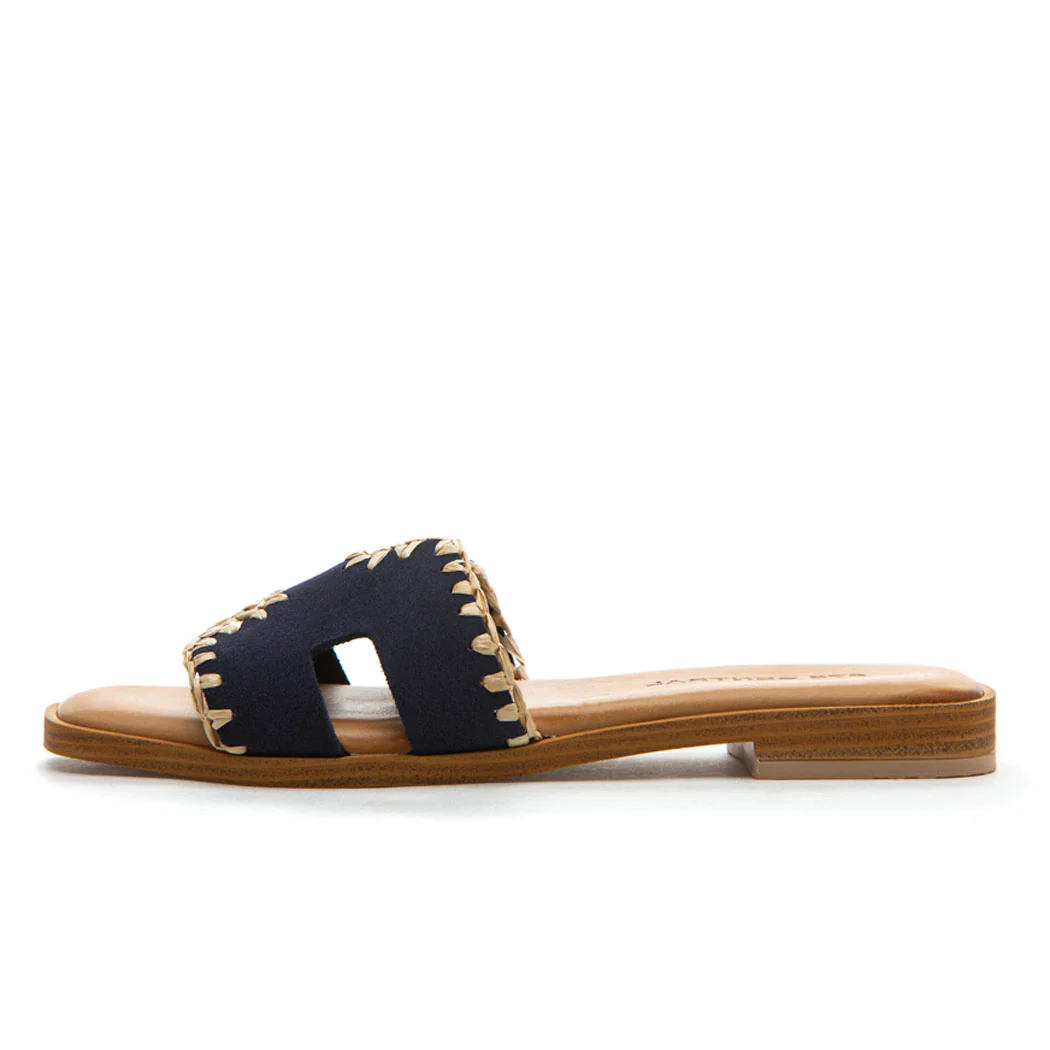 Selena Suede Flat Slide - Image 4