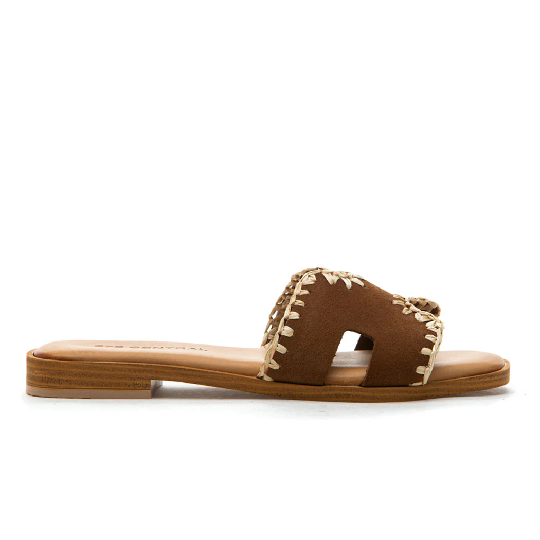 Selena Suede Flat Slide - Image 2