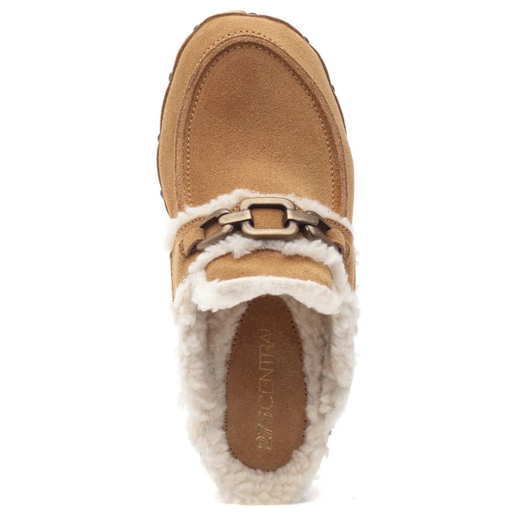 Sennett Suede Chain Heel Clog - Image 4