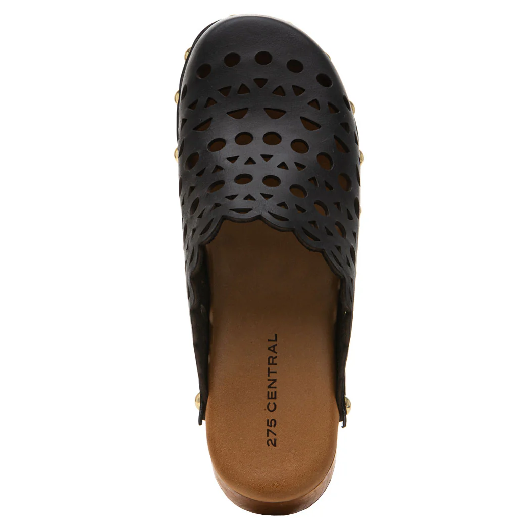 Serena Leather Cut Out Clog - Image 3