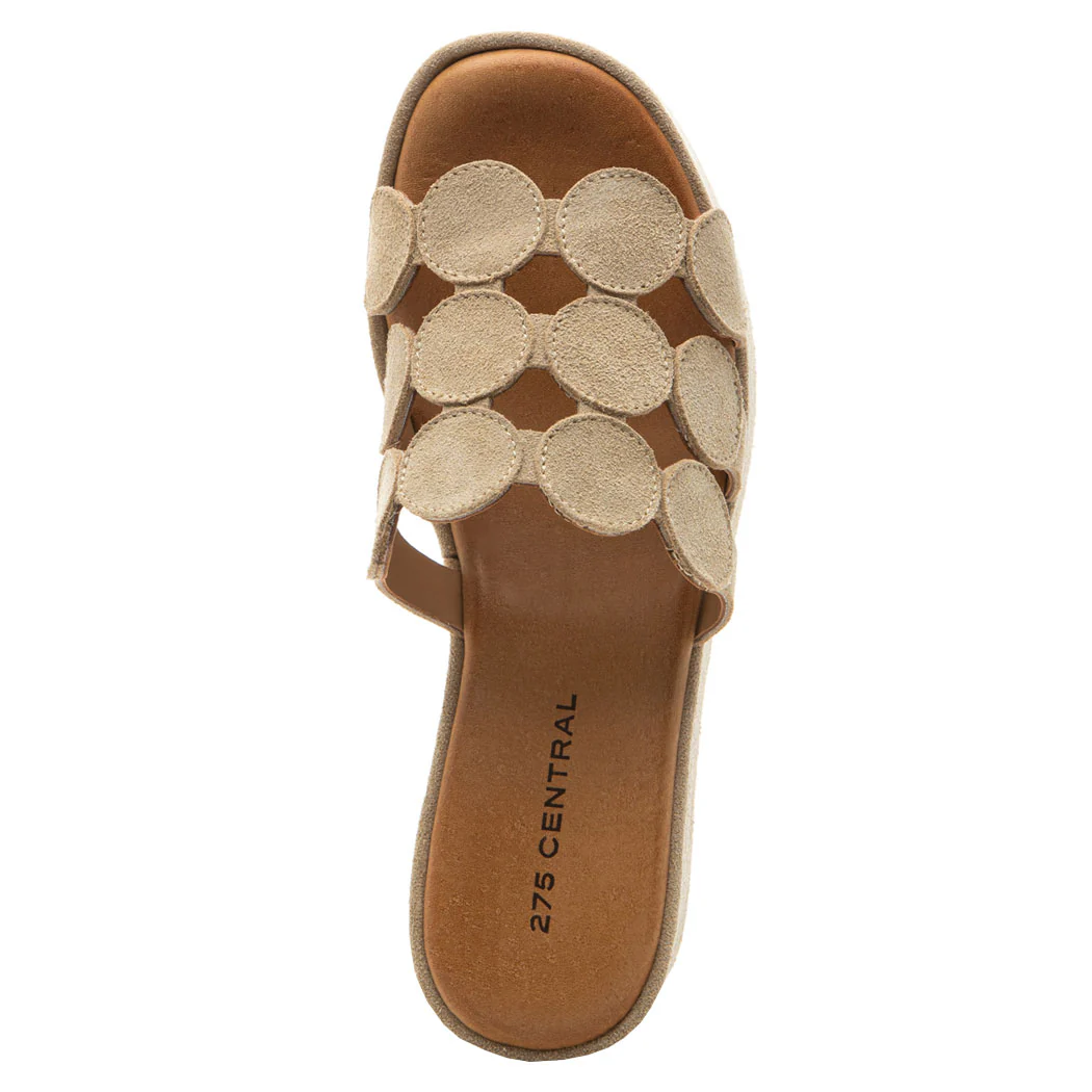 Shammy Suede Circles Wedge Slide - Image 3