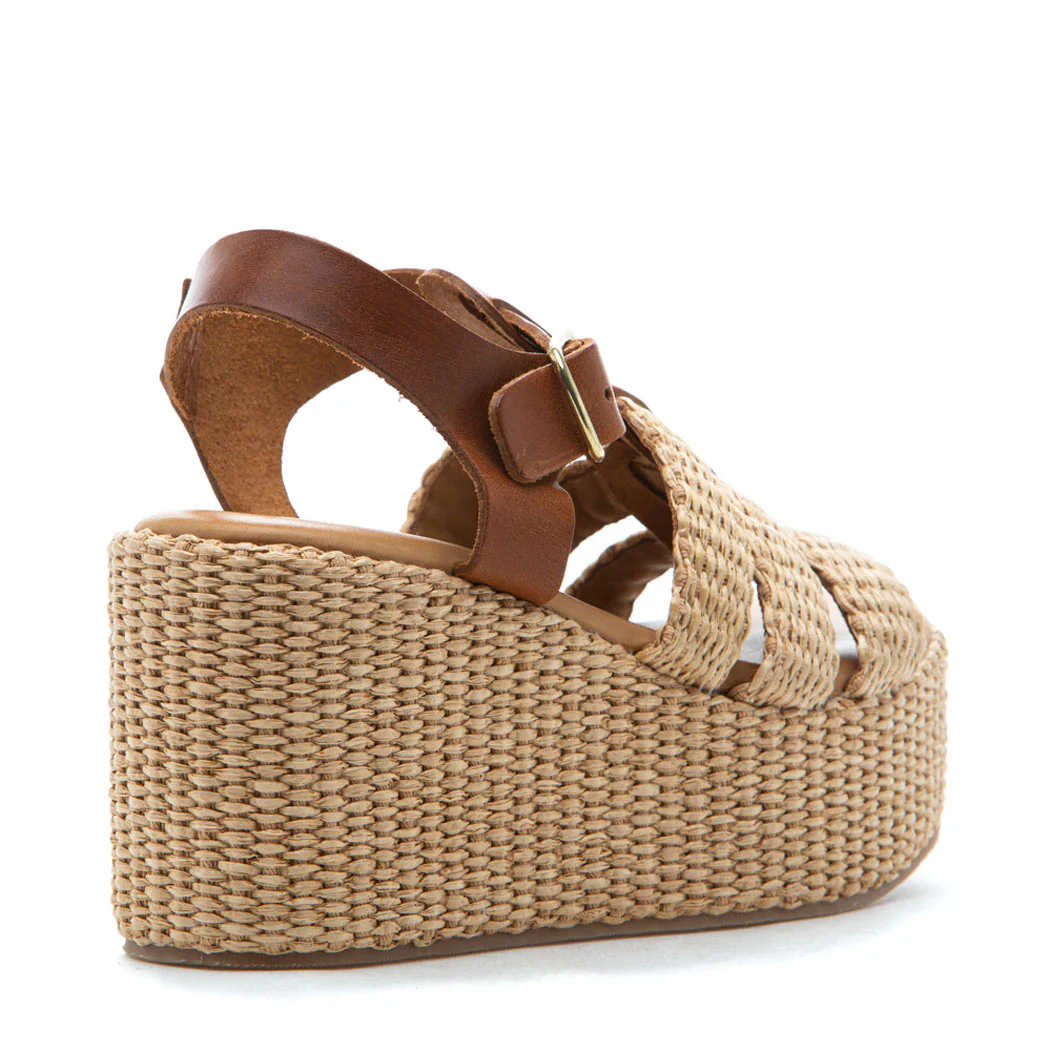 Shane Raffia TStrap Wedge Sandal - Image 4
