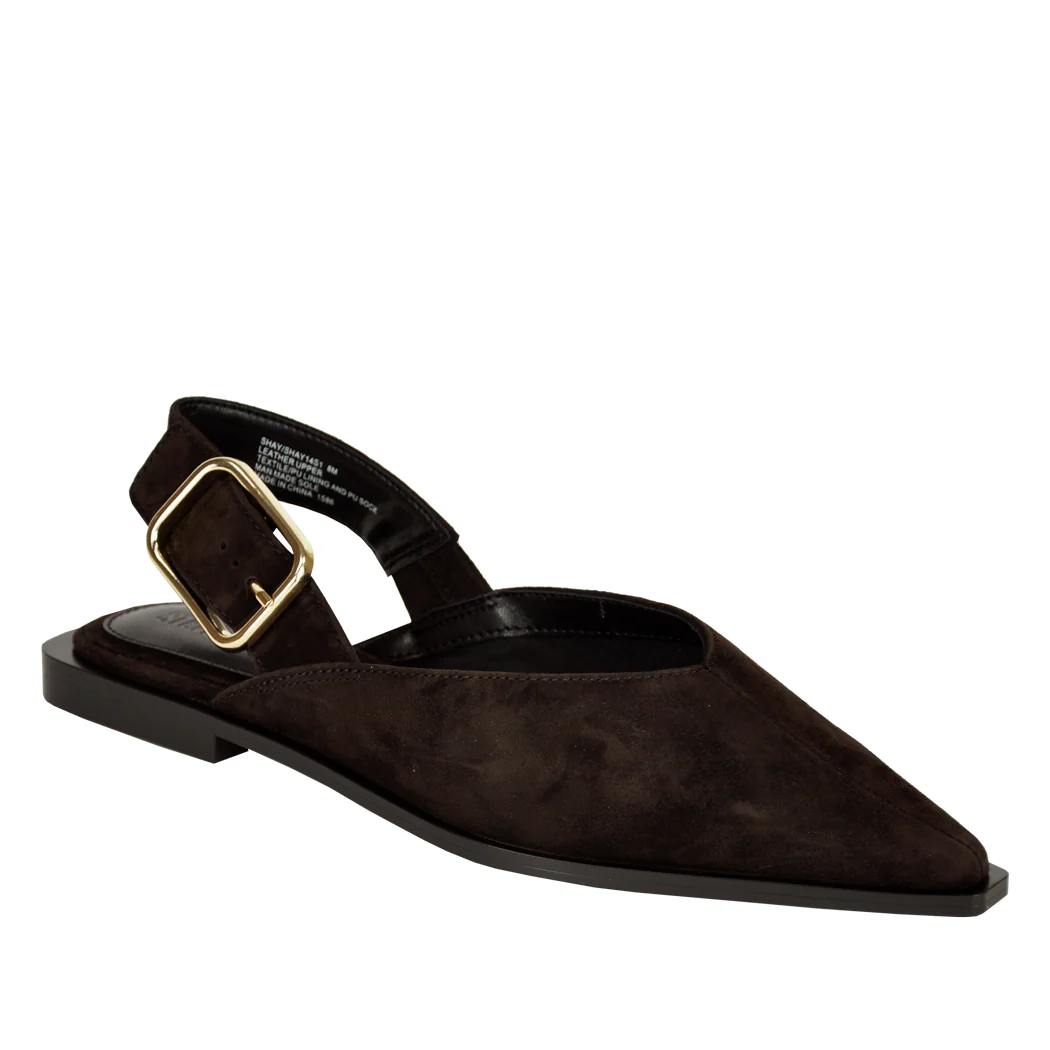 Shay Suede Flat Sling