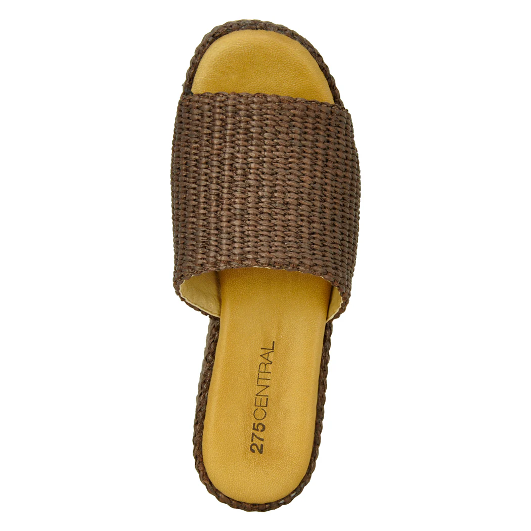 Sienna Raffia Wedge Slide - Image 3
