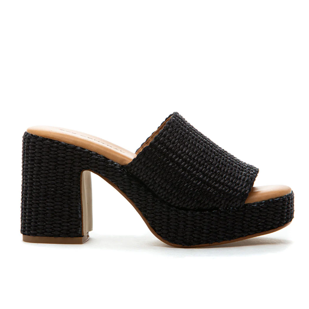 Skattebo Raffia Heel Platform Slide - Image 2