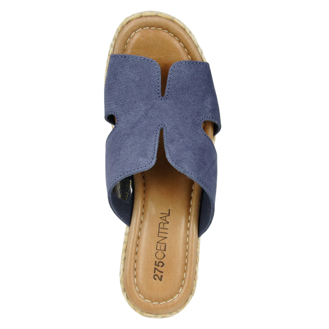 Snoop Denim Wedge Platform Slide - Image 4