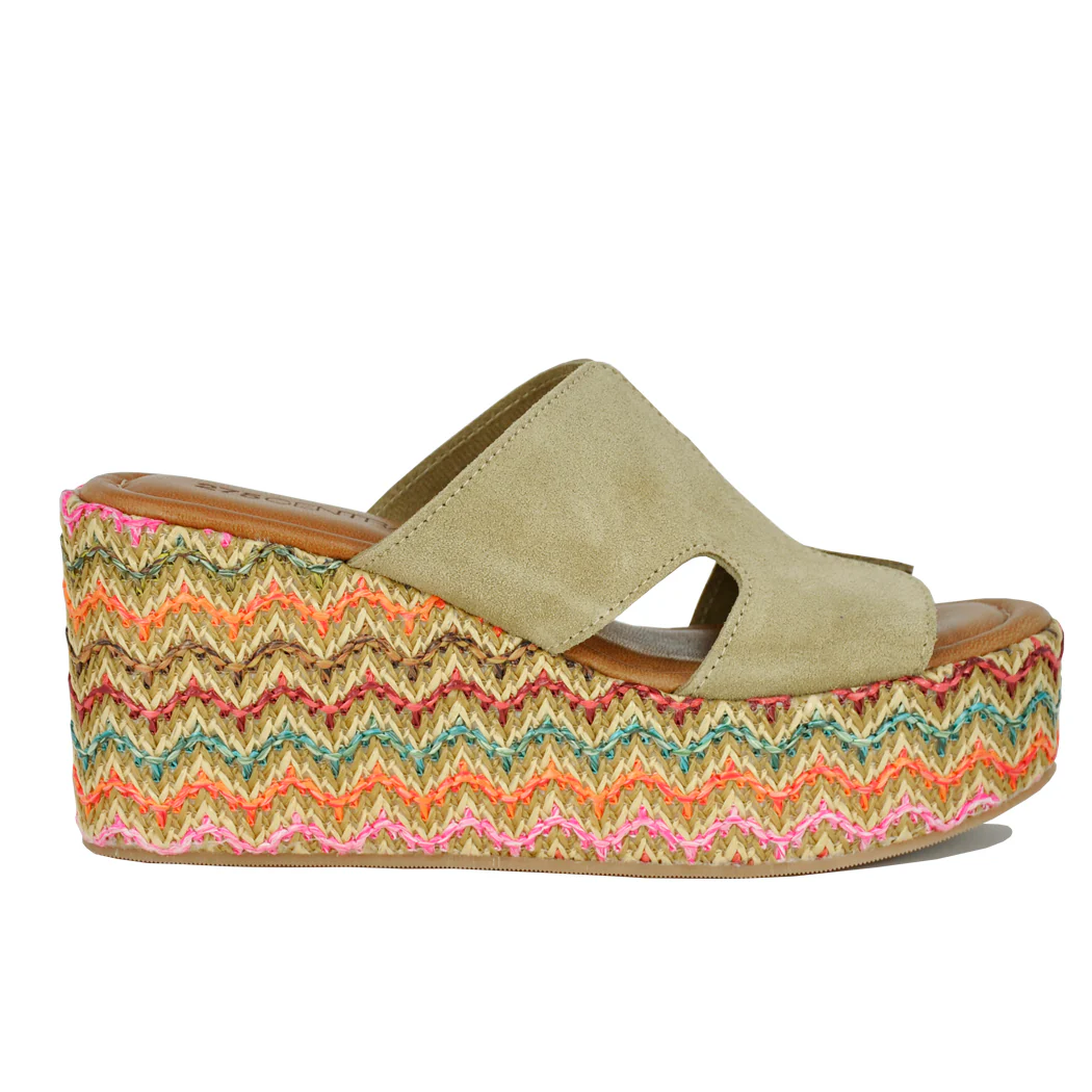 Snoop Multicolor Wedge Platform Slide - Image 3