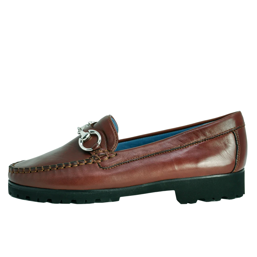 Soho Leather Lug Closed Flat - Image 3