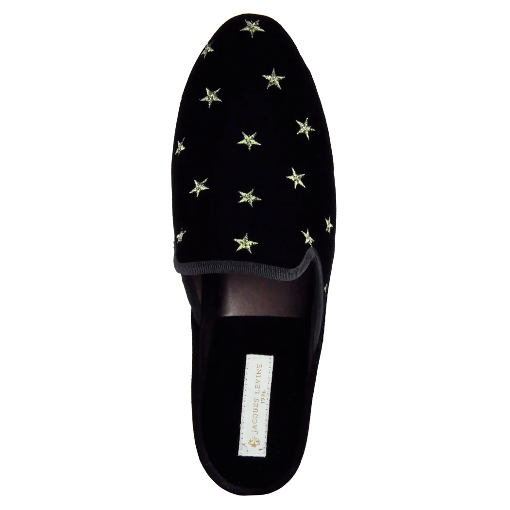 Starry Velvet Embroided Star Slipper - Image 3