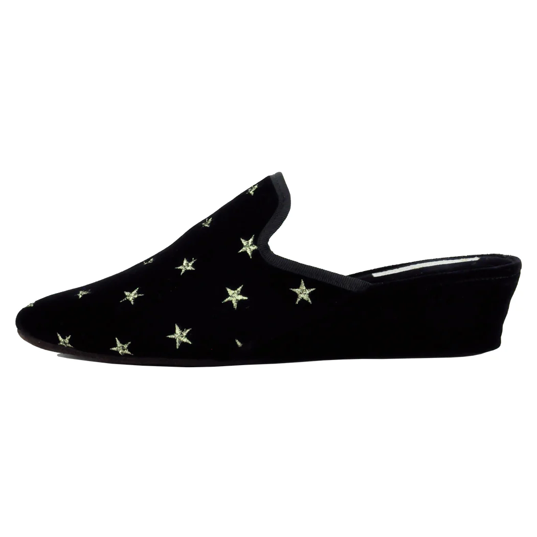 Starry Velvet Embroided Star Slipper - Image 4