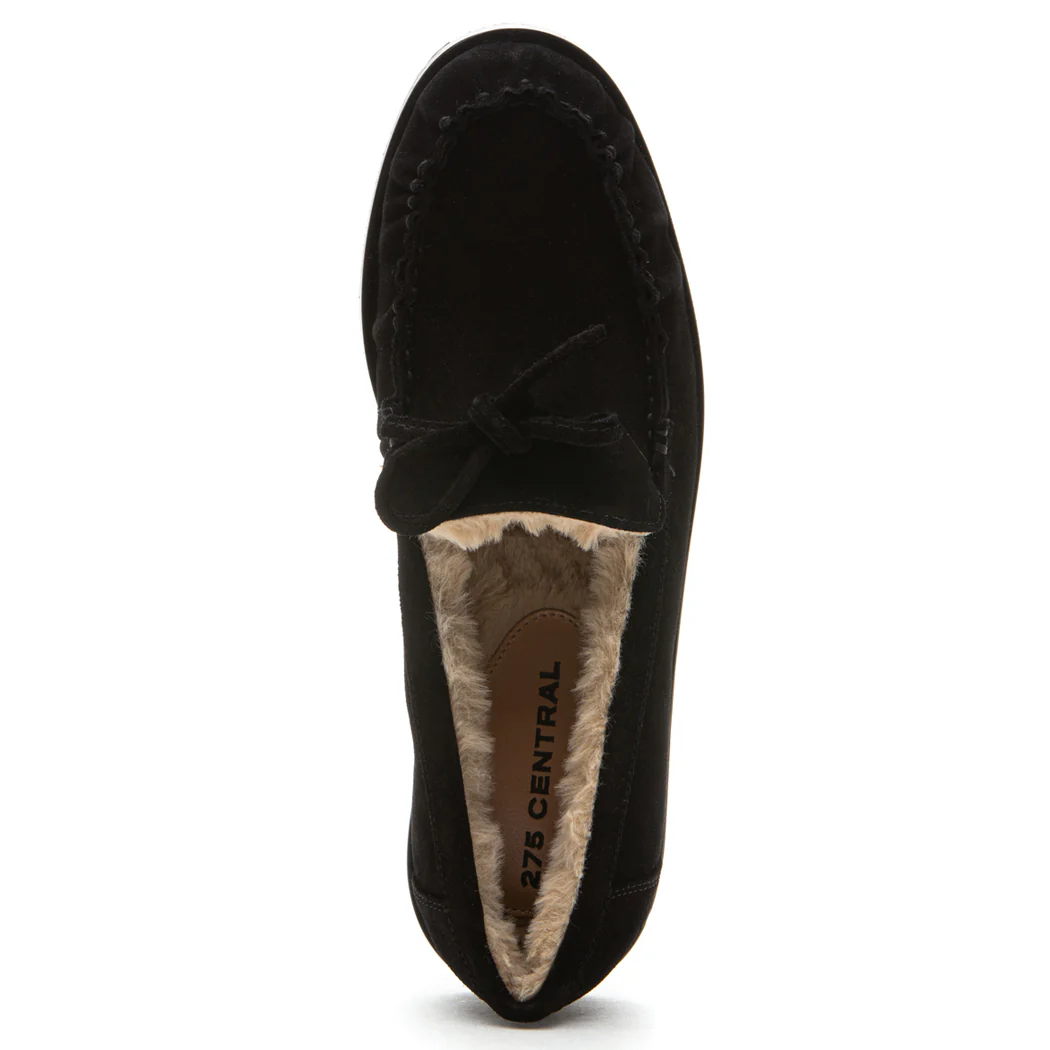 Steph Suede Fur Flat - Image 3