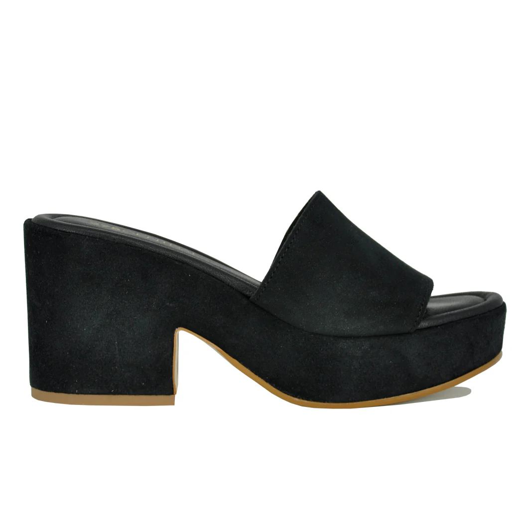 Sterling Suede Platform Slide - Image 2
