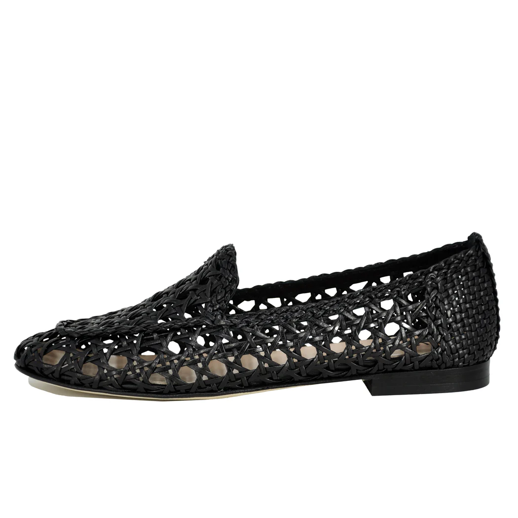 Stevie Woven Leather Flat - Image 4