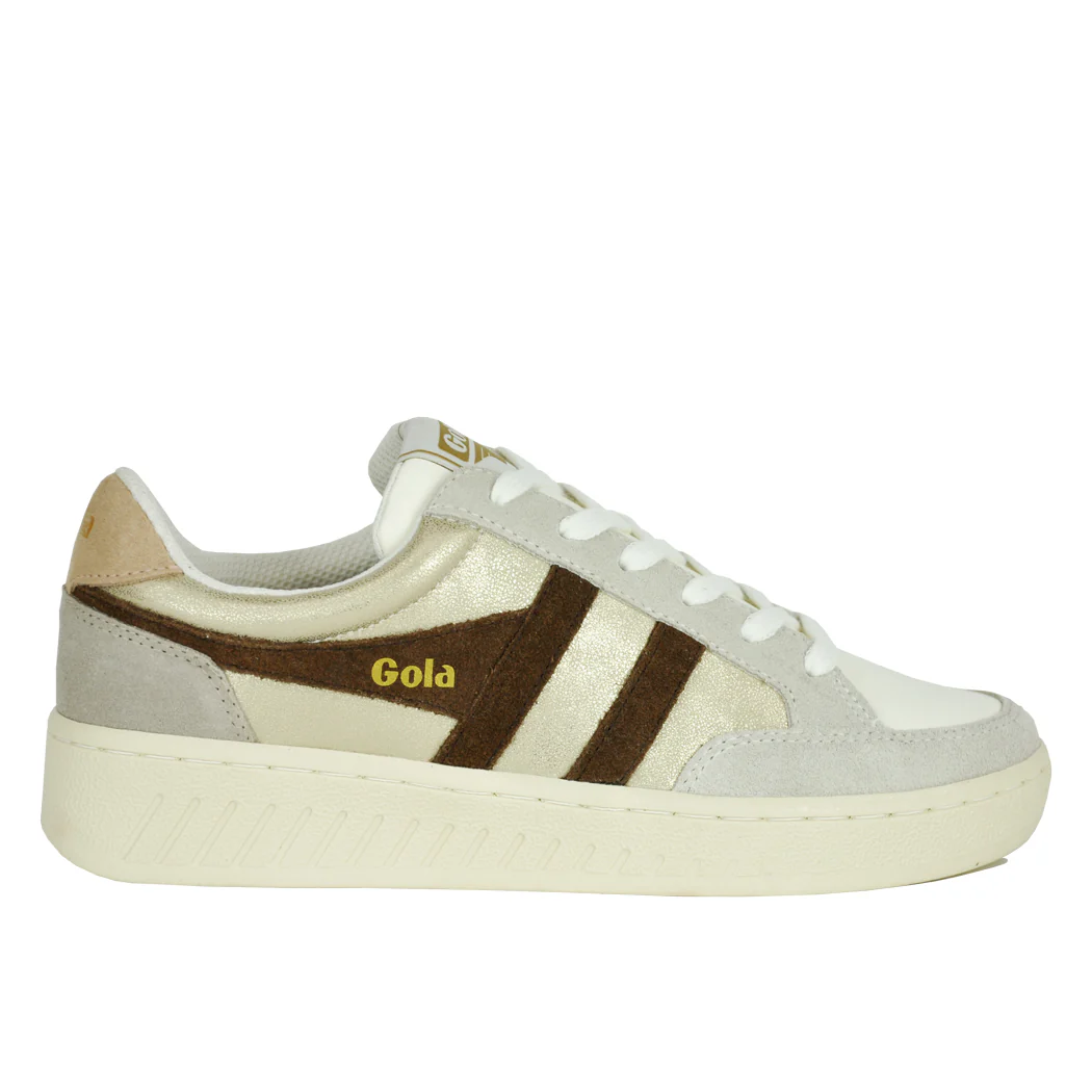 SuperSlamBlaze-YT Gold Dark Brown Sneaker - Image 2
