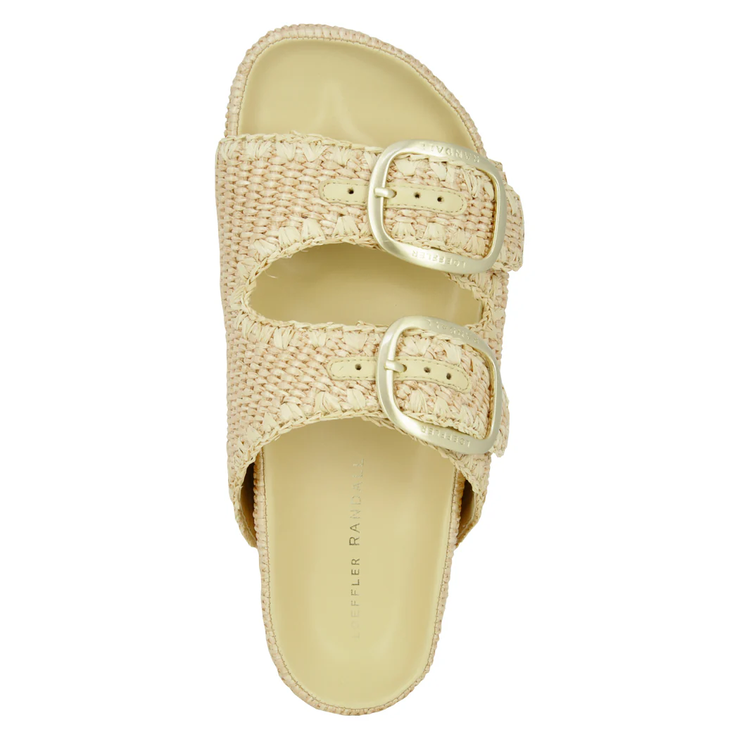 Theo-CWR Raffia Platform Sandal - Image 3