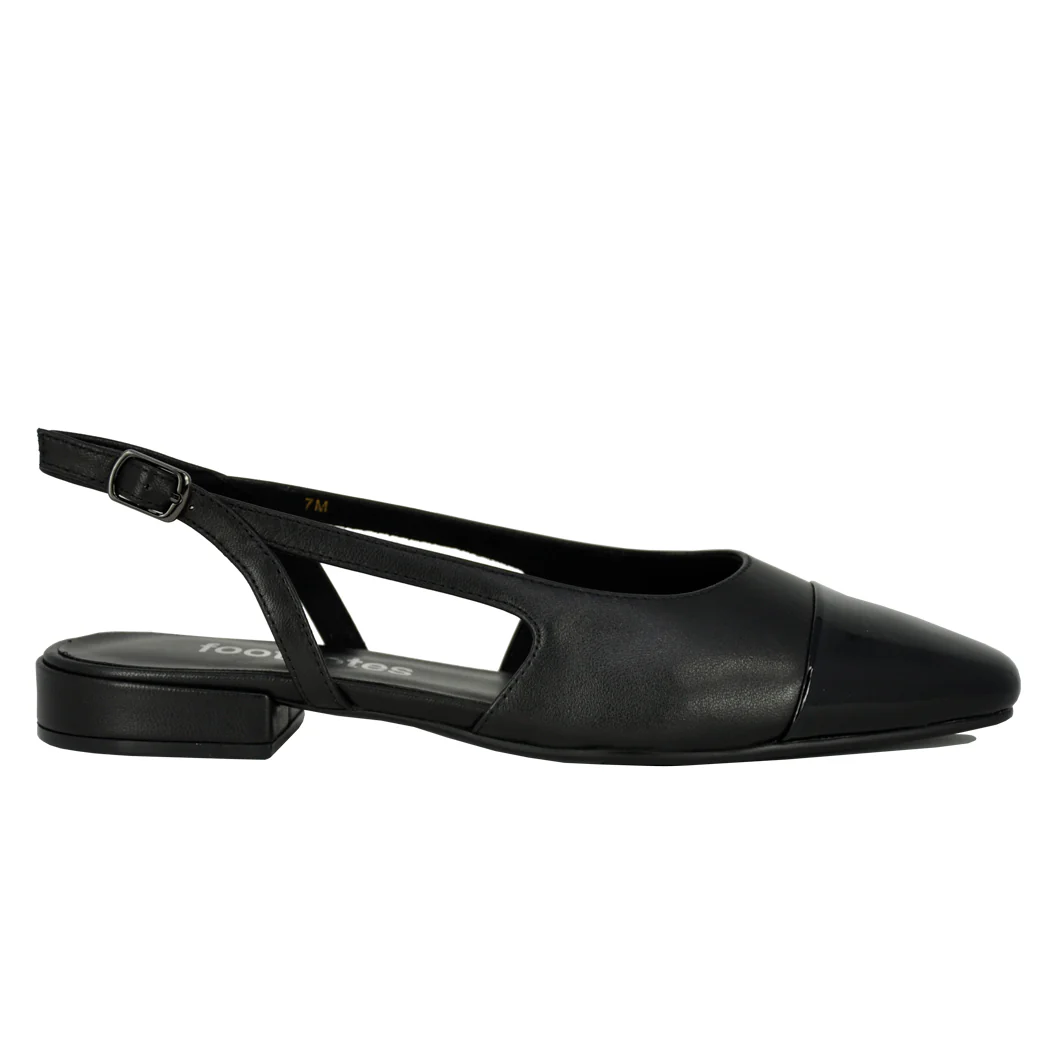 Tisha Leather Cap Toe Slingback - Image 2