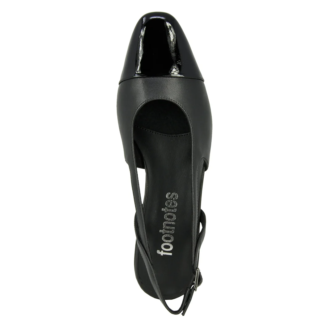 Tisha Leather Cap Toe Slingback - Image 3