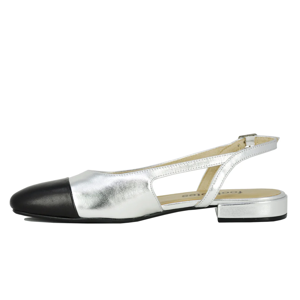 Tisha Leather Cap Toe Slingback - Image 4