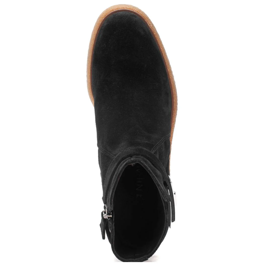 Tori Suede Crepe Platform Bootie - Image 4