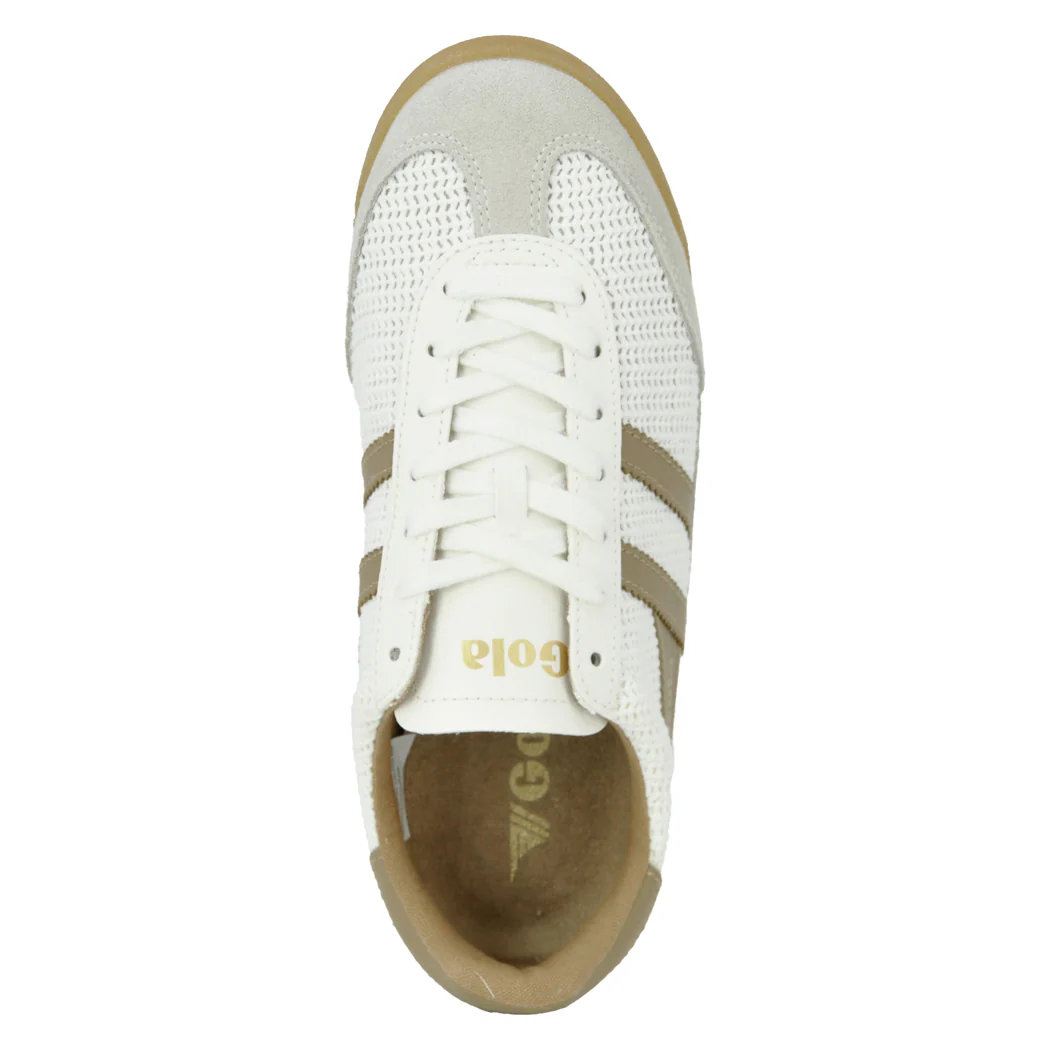 Tornado-Zephyr Perforated White Light Caramel Sneaker - Image 3