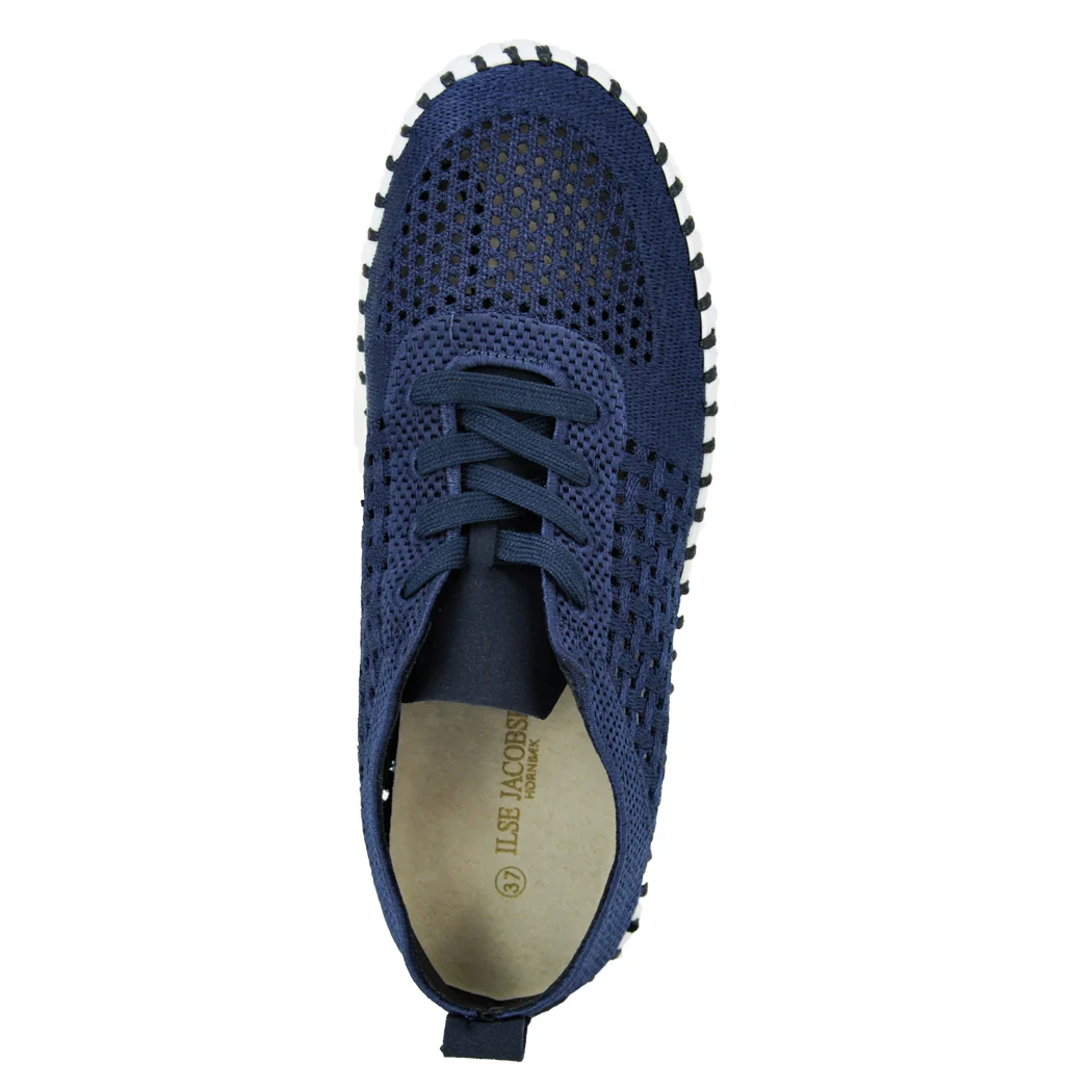 Tulip-4271 Knit Tie Platform Sneaker - Image 3