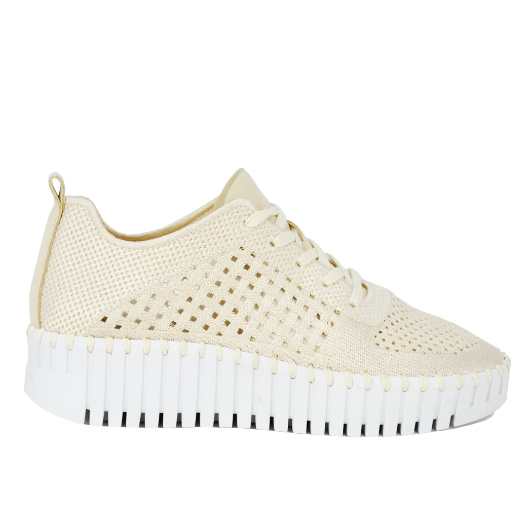 Tulip-4271 Knit Tie Platform Sneaker - Image 2