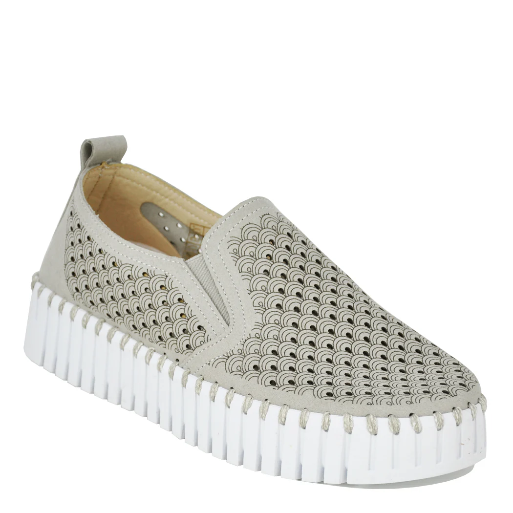 Tulip-141 Nubuck Platform Slip On