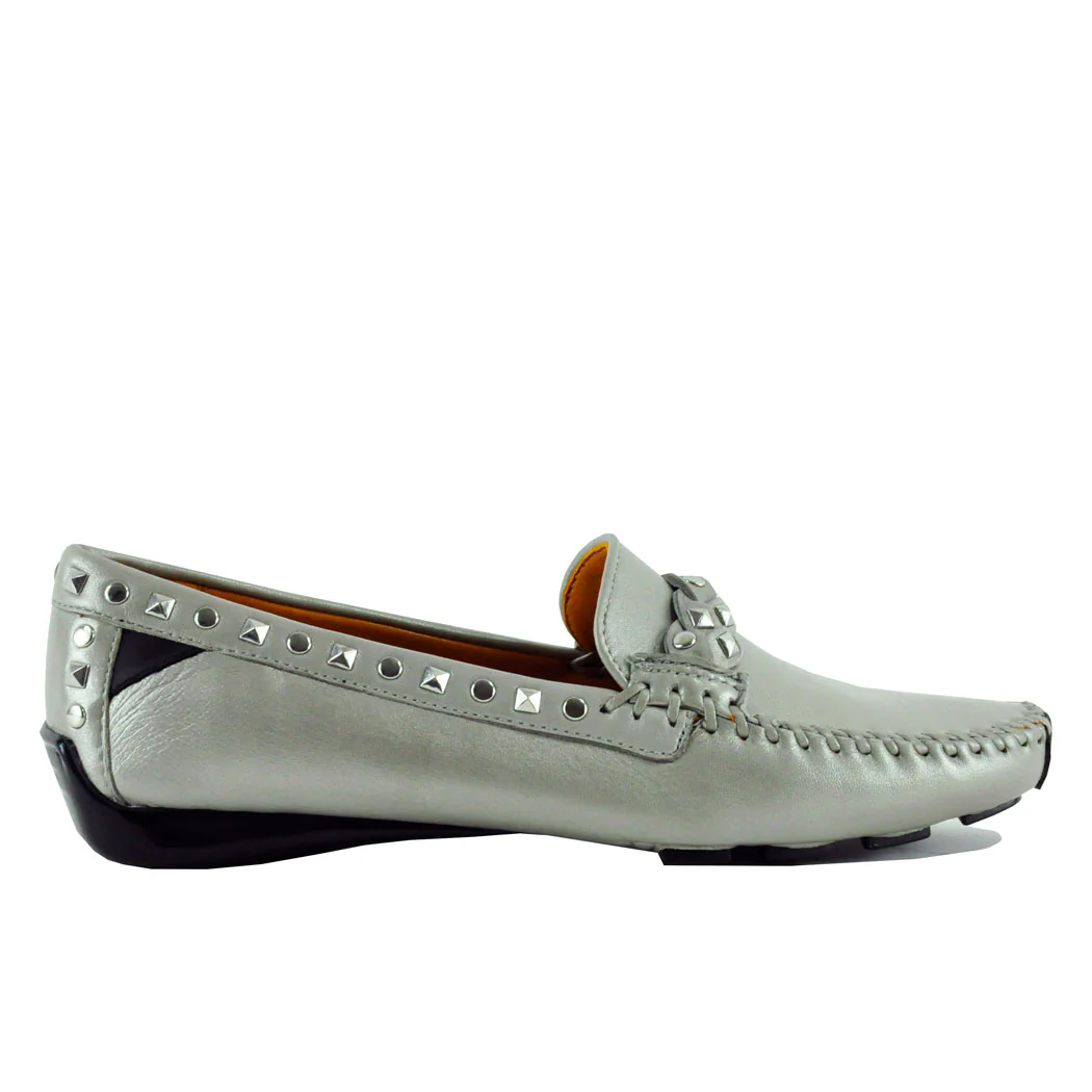 Twisted Galaxy Leather Studded Driving Moc - Image 2