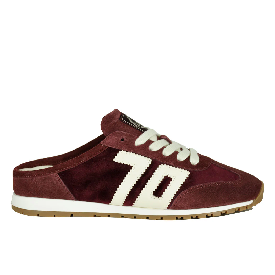Venice-509 Velvet Wine Mule Sneaker - Image 2