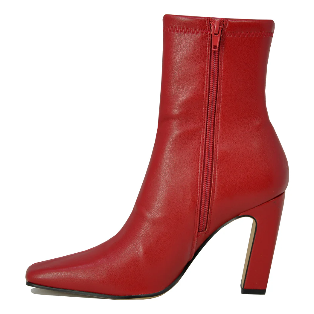 Vinka Leather Heel Bootie - Image 2