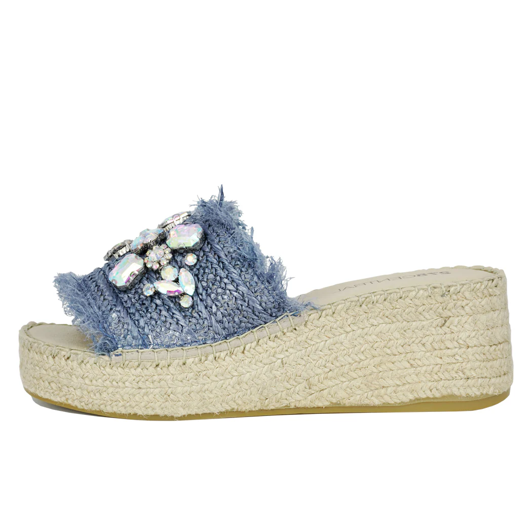 Vivien Jeweled Espadrille Slide - Image 4