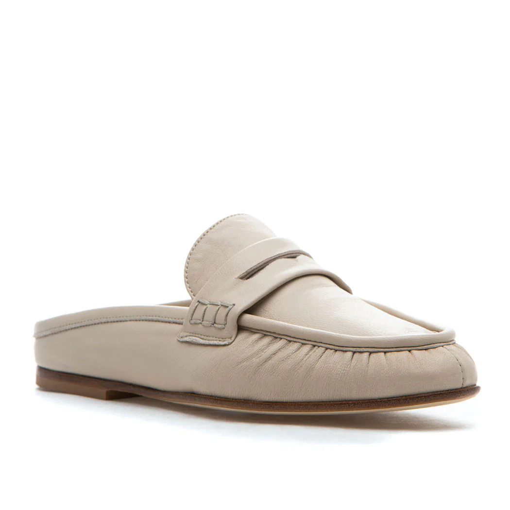 Vivien Leather Flat Mule