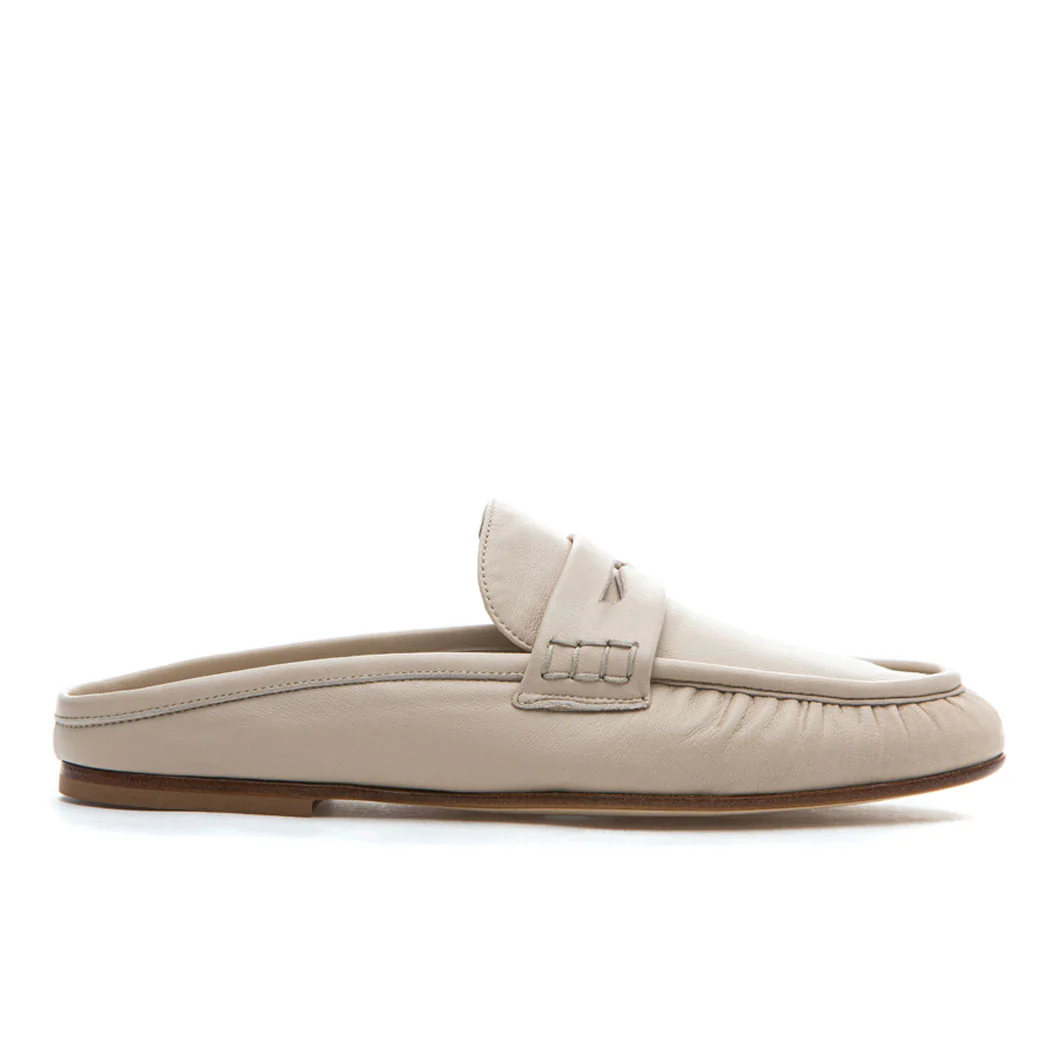 Vivien Leather Flat Mule - Image 2
