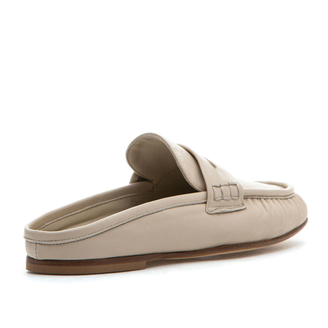 Vivien Leather Flat Mule - Image 3