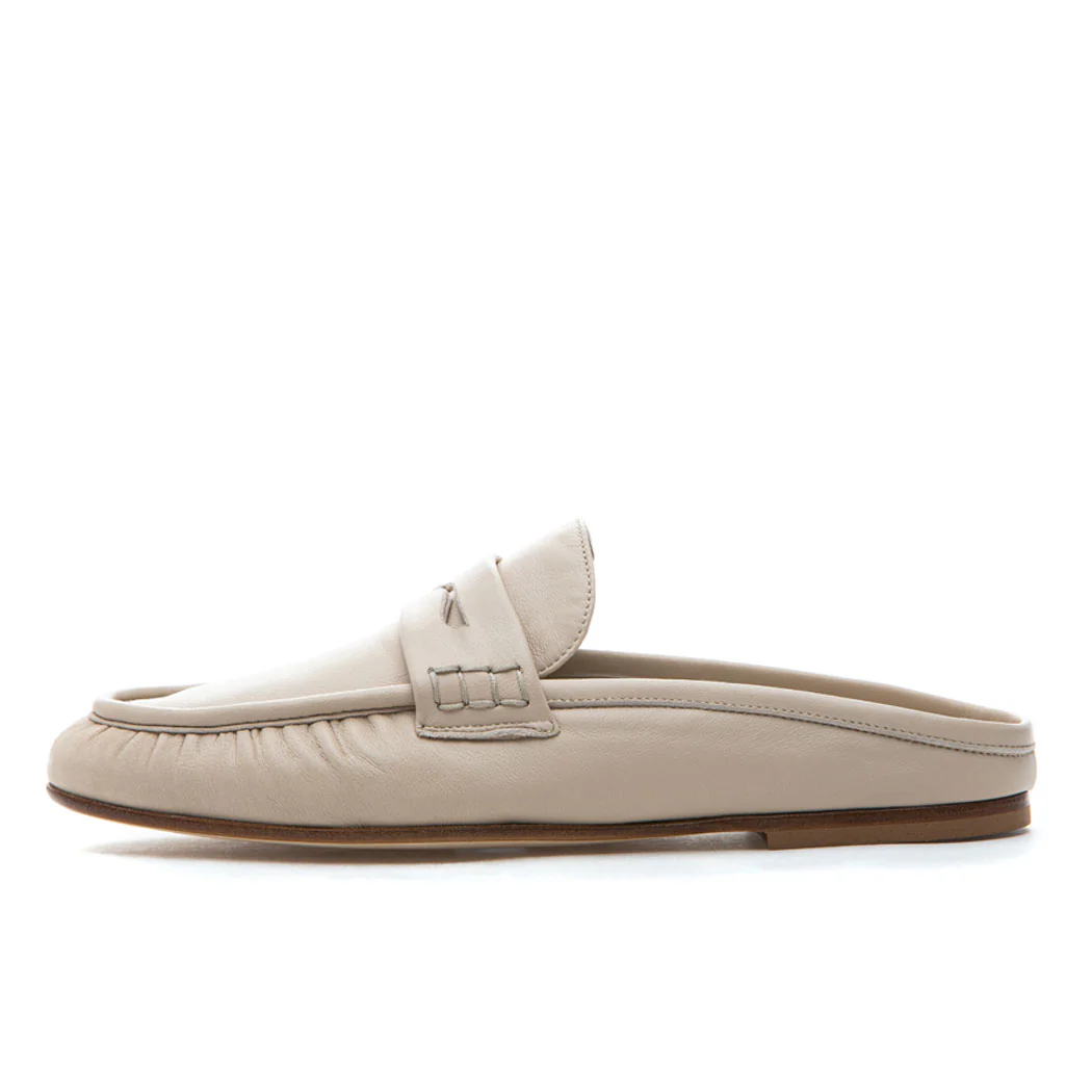 Vivien Leather Flat Mule - Image 4