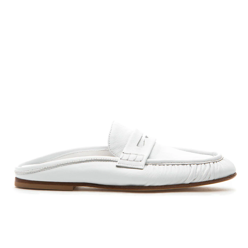 Vivien Leather Flat Mule - Image 2